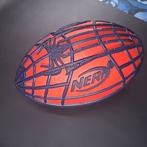 Nerf Spider-Man Football Rare Unique EUC Collectors Web Grip Weather Blitz 9inch